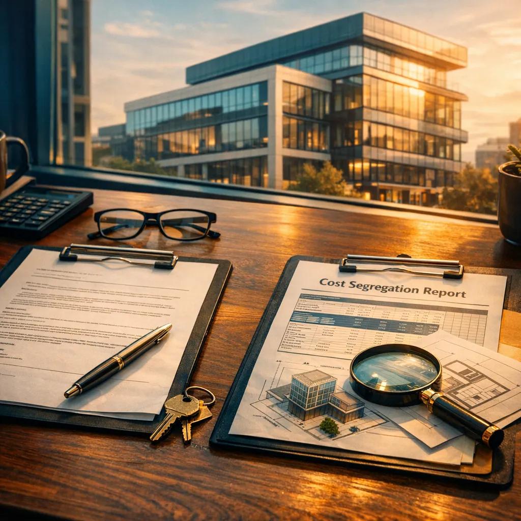 Insurance policy and cost segregation report side by side for cost segregation insurance implications