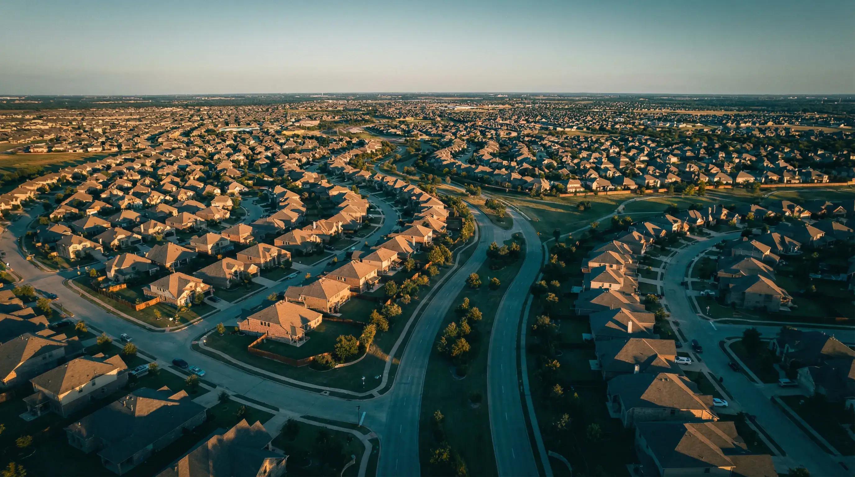 Aerial view of vast real estate portfolio representing scale of REPS qualification requirements