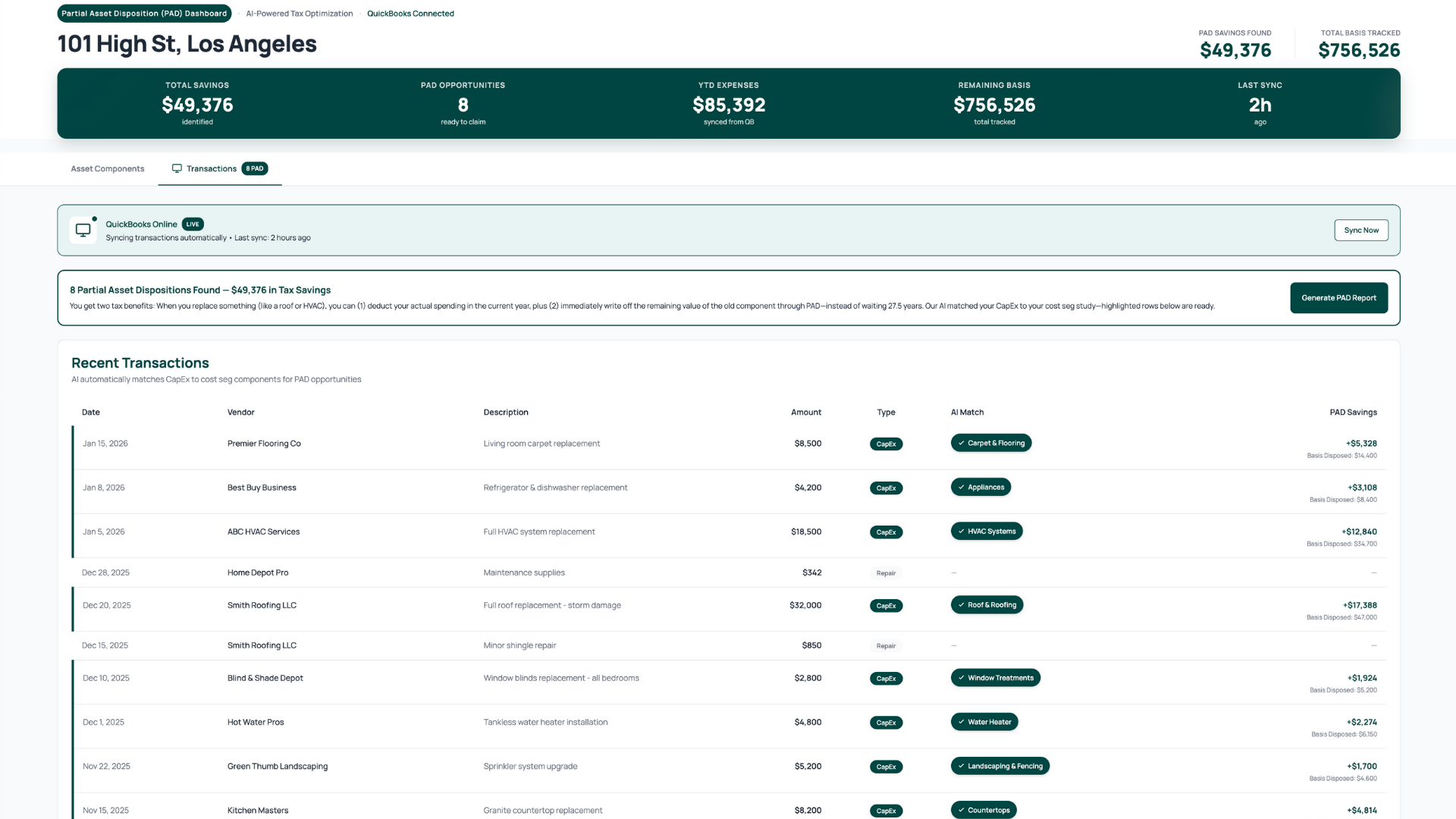 Automatic Tax Savings Found